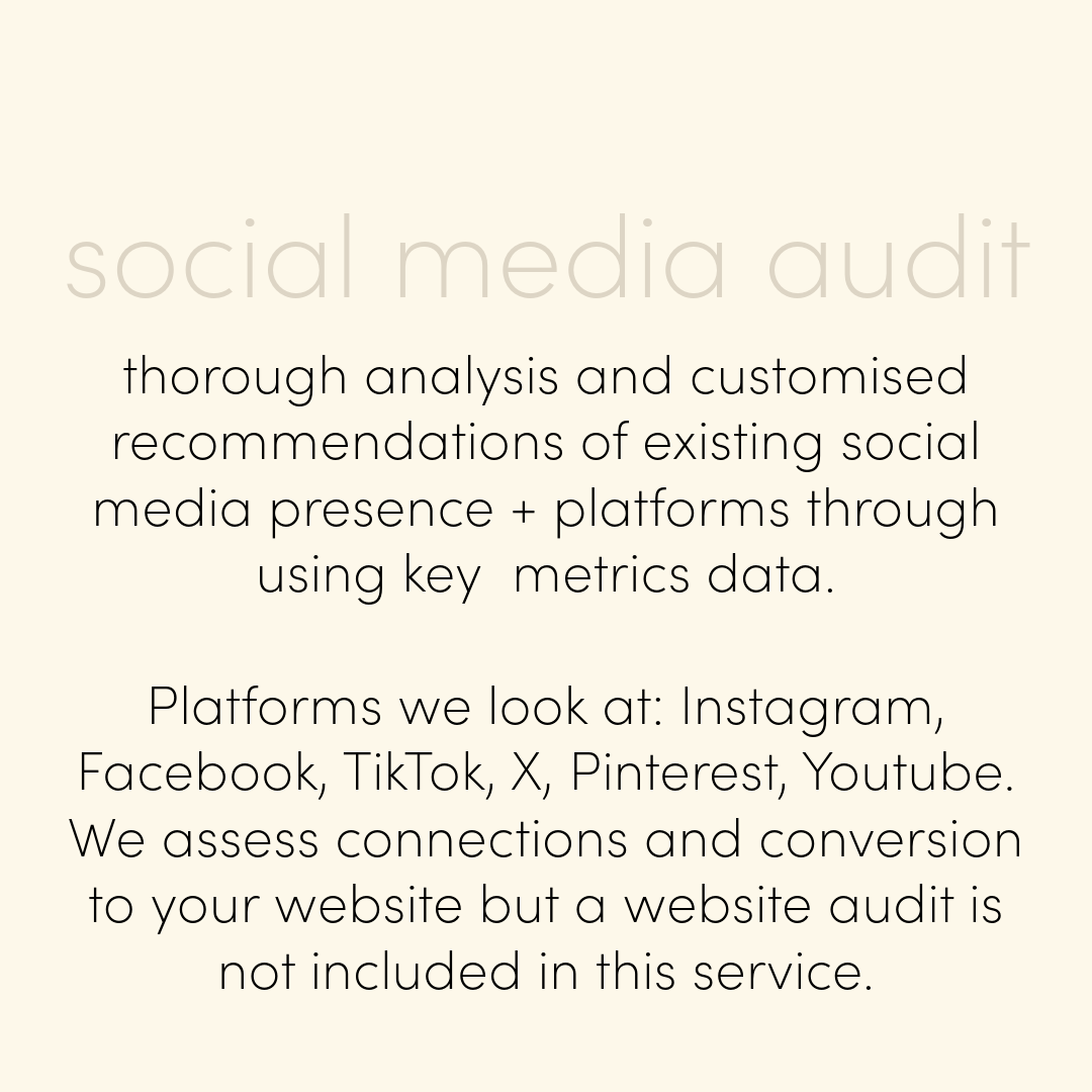 Social Media Audit